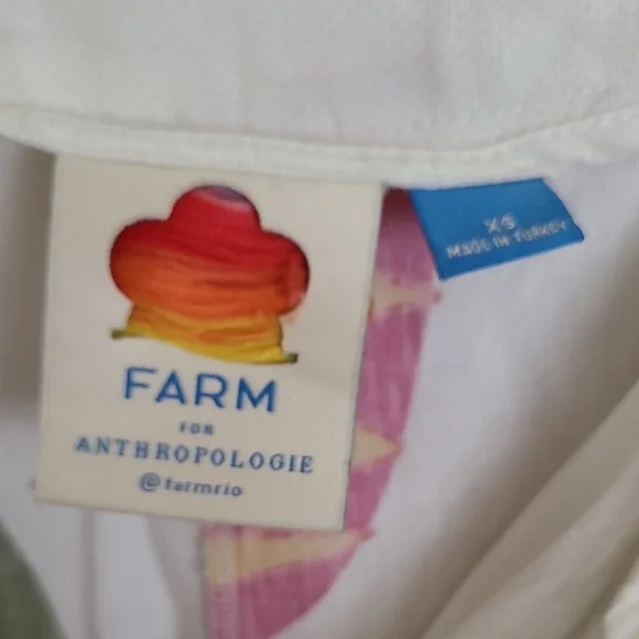 Farm Rio For Anthropologie Multicolor Leaf Print Wide Leg Pant - Picture 2 of 3